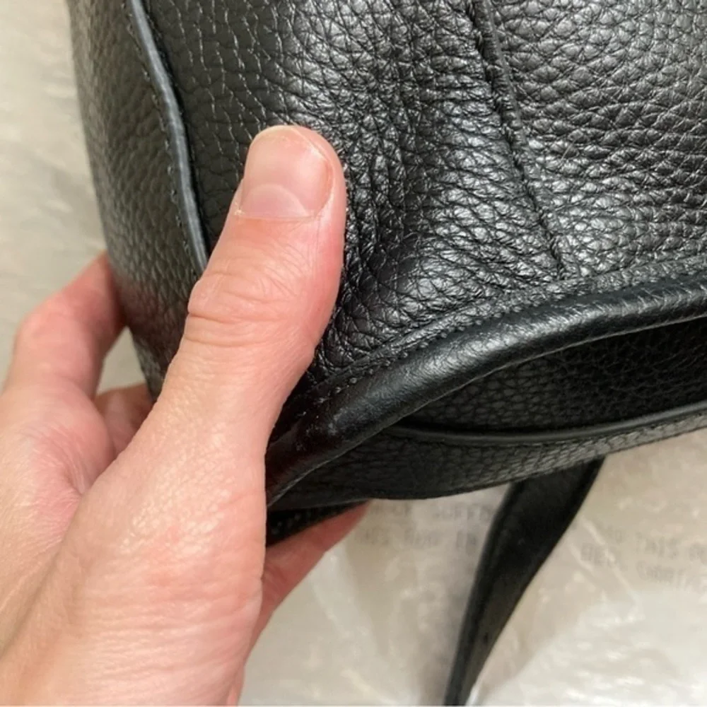 Coach black leather unisex briefcase laptop bag 71509 - Picture 10 of 13